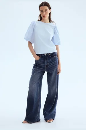 H&M Top z baloniastym rękawem