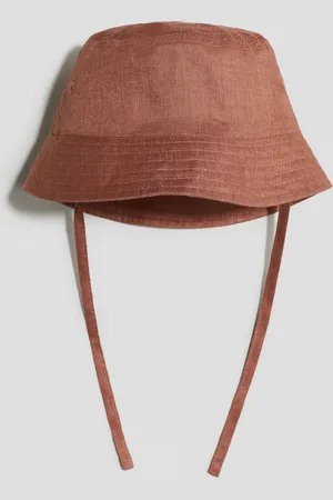 H&M Lniana czapka przeciwsłoneczna