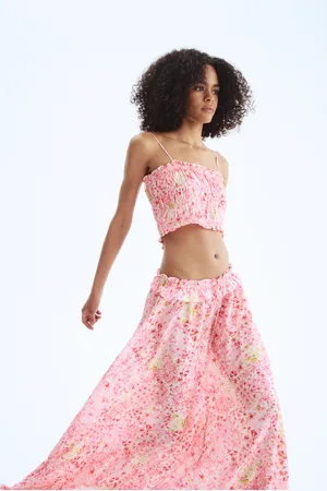 H&M Spódnica maxi z falbanką