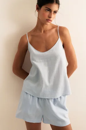 H&M Top z domieszką lnu