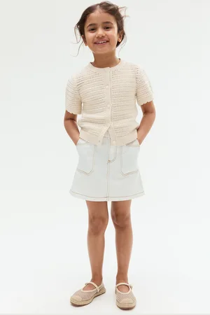 H&M Spódnica z bawełnianego diagonalu