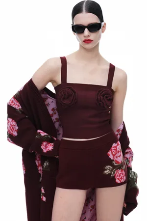 H&M Dzianinowe szorty mini z domieszką wełny