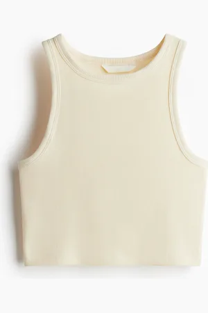 H&M Krótki top bez rękawów