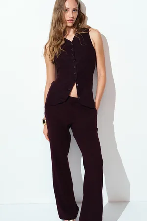 H&M Eleganckie spodnie z domieszką lnu