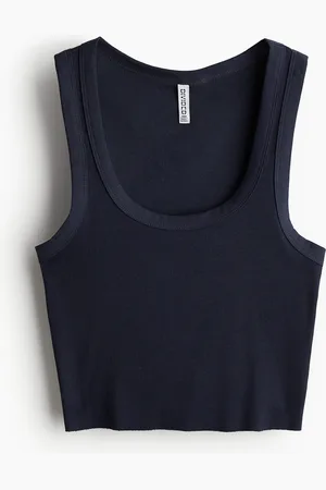 H&M Krótki top bez rękawów