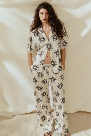 H&M Koszula z otwartymi klapami Loose Fit