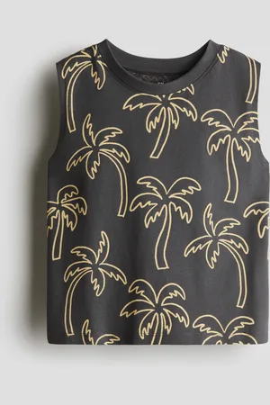 H&M Wzorzysty top bez rękawów