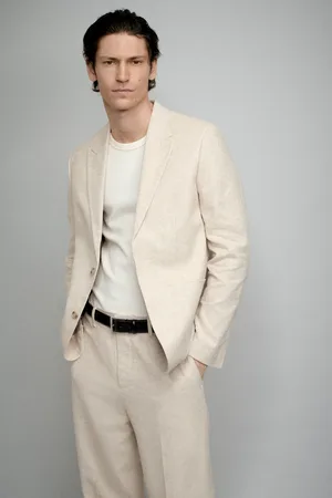 H&M Marynarka z domieszką lnu Relaxed Fit