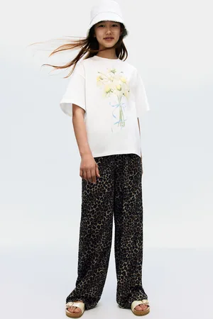 H&M Dżersejowe spodnie w strukturalny splot