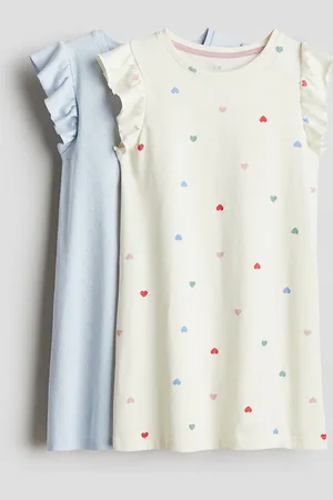 H&M Bawełniana koszula nocna 2-pak
