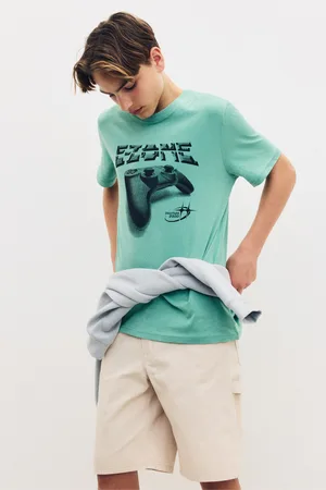 H&M Bawełniany T-shirt z nadrukiem