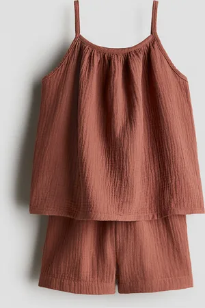 H&M Komplet z bawełnianego muślinu 2-częściowy