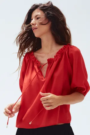 H&M Bluzka z falbankami