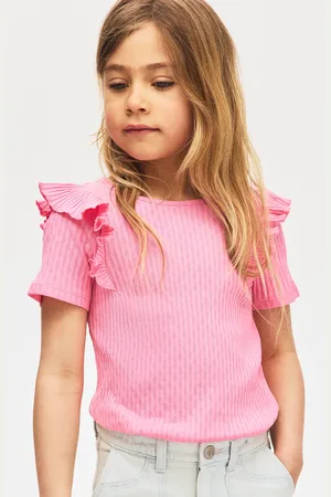 H&M Bawełniany top z falbankami