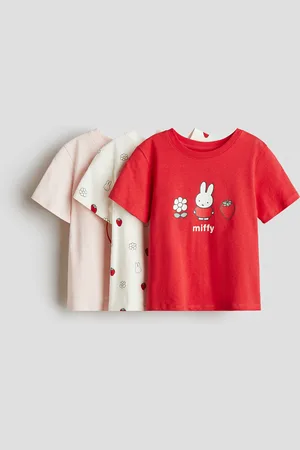 H&M Top z nadrukiem 3-pak