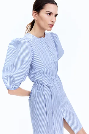H&M Sukienka z bufiastym rękawem
