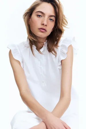 H&M Bluzka z domieszką lnu