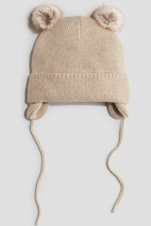 H&M Ocieplana dzianinowa czapka z nausznikami