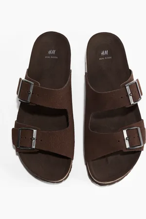 H&M Skórzane klapki