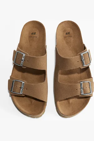 H&M Skórzane klapki