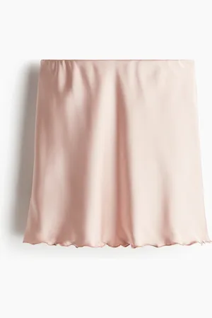 H&M Satynowa spódnica bez zapięcia