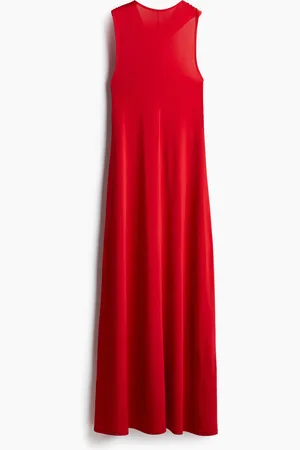 H&M Długa sukienka z drapowaniem