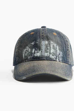 H&M Czapka z daszkiem i detalami mocnego zużycia