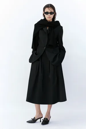 H&M Plisowana spódnica z satyny