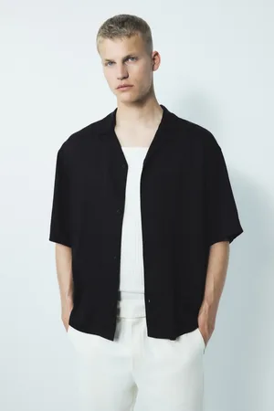H&M Koszula z otwartymi klapami Loose Fit