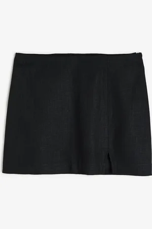 H&M Spódniczka mini z domieszką lnu