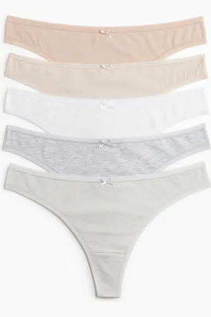 H&M Bawełniane figi thong 5-pak