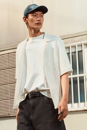 H&M Koszula z otwartymi klapami Loose Fit