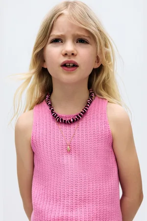 H&M Dzianinowy top bez rękawów