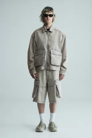 H&M Dżinsowe szorty cargo Loose