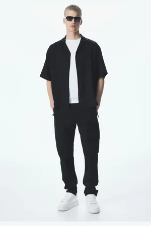 H&M Spodnie cargo z diagonalu Regular Fit