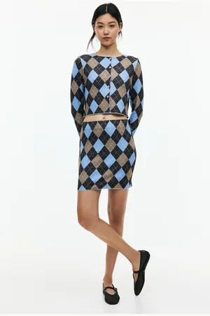 H&M Spódnica mini z delikatnej dzianiny