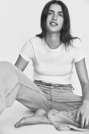 H&M T-shirt w prążki