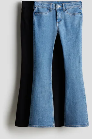 H&M Flared Leg Low Jeans 2-pak