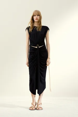 H&M Drapowana sukienka z wycięciami