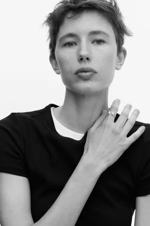 H&M T-shirt w prążki