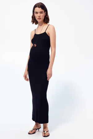 H&M MAMA Rib-knit strappy dress