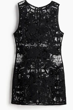 H&M Plażowa sukienka o wyglądzie szydełkowej robótki