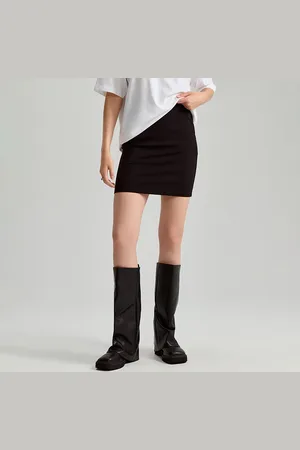 House Czarna spódnica mini typu bodycon