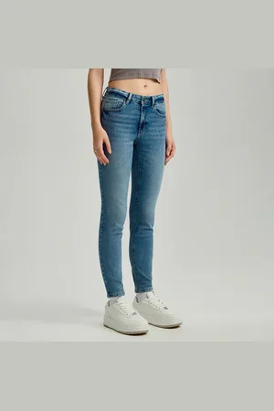 House Jasnoniebieskie jeansy skinny fit push up z regularnym stanem