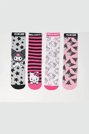 House Długie skarpetki 4-pak Hello Kitty