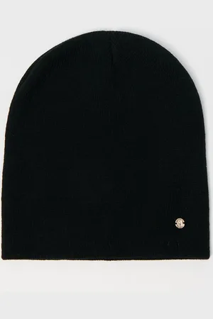House Czarna czapka beanie z naszywką