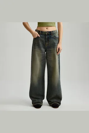 House Ciemnoniebieskie jeansy straight fit