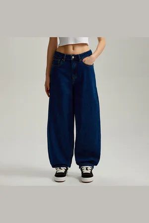 House Grantowe jeansy baggy high waist