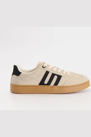 House Beżowe sneakersy z łączonych materiałów