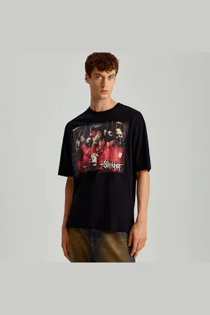 House Czarna koszulka z nadrukiem Slipknot